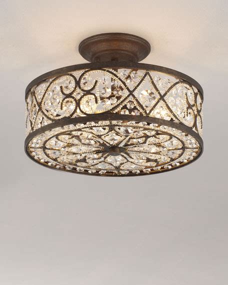 Find many great new & used options and get the best deals for ceiling light fixture semi flush at the best online prices at ebay! Woven Crystal Semi-Flush Ceiling Fixture
