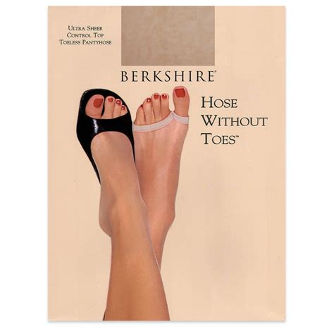berkshire berkshire womens ultra sheer toeless control top pantyhose style 5115