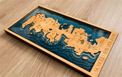 Game Of Thrones 3d Map Map Of Thrones Wooden Map By Gameworldnow