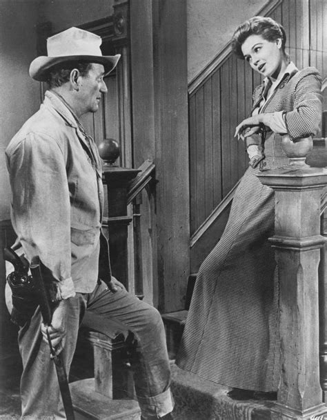 Duke And Angie Dickinson In Rio Bravo John Wayne Movies