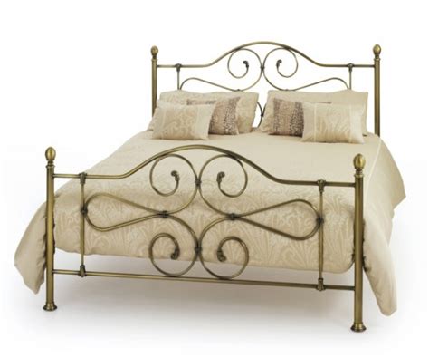 A full range of traditional luxury bedroom furniture and luxury bed linen is. Serene Florence 5ft Kingsize Antique Brass Metal Bed Frame ...
