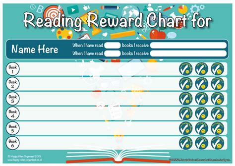 Reading Reward Chart Free Printable