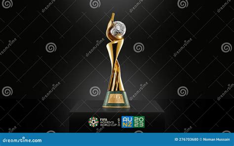 Fifa Womens World Cup 2023 Celebration Winning Trophy With Stadium 3d