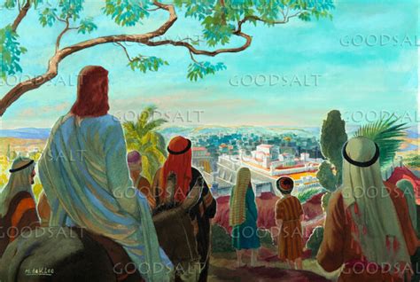 The Triumphal Entry Viewing The Temple Goodsalt