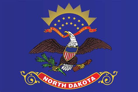 North Dakota State Flag Bismarck Fargo State Flag Education Patriotic