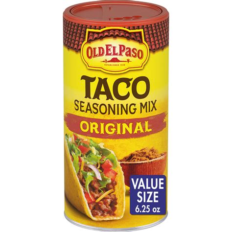 Old El Paso Original Taco Seasoning Mix 625 Oz Canister Hispanic