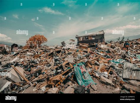 Destruction After Natural Disaster Stock Photo Alamy