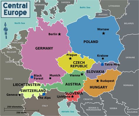 Central Europe Regions | Central europe, Europe map, Europe