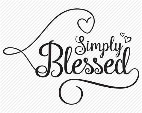 Simply Blessed Svg Cut File Christian Shirt Design Etsy
