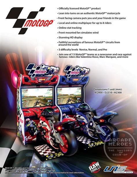 The Next Racing Game From Play Mechanix And Raw Thrills Motogp Arcade