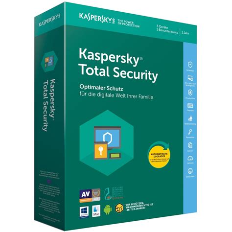Kaspersky Total Security 2020 1 Jahr Anti Viren Software Mit