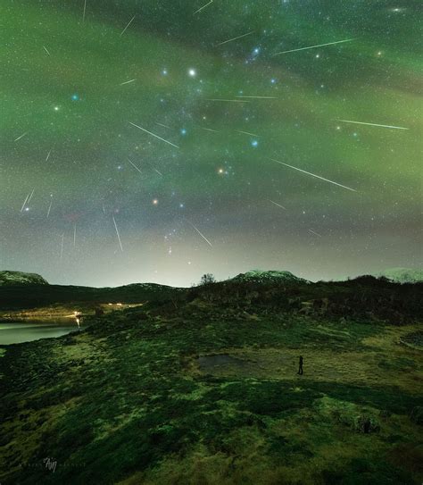 Incredible Geminid Meteor Shower 2020 Seen Through The Aurora
