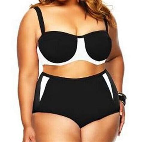 Buy Xxxxl Plus Size Swimwear 2016 New Sexy High Waist