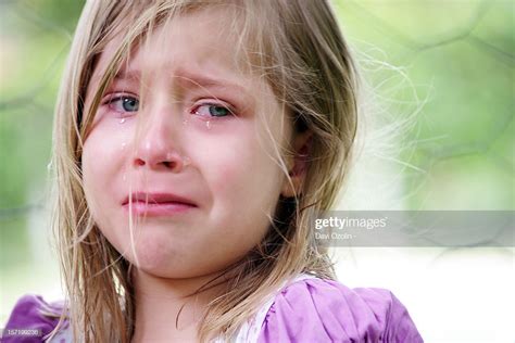 Blonde Little Girl Crying Stock Photo Getty Images