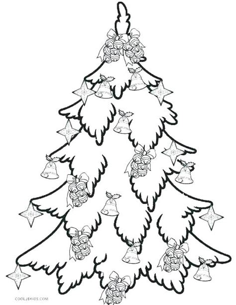 It is a bent tree with star, ornaments, and gift. Coloring Pages Of Pine Trees at GetColorings.com | Free ...