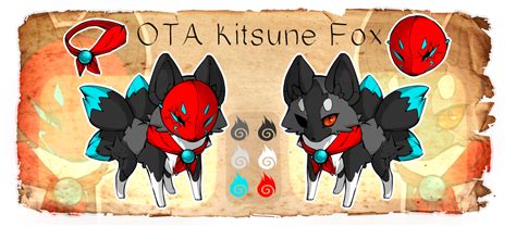 Ota Kitsune Fox Closed By Jollymutt On Deviantart