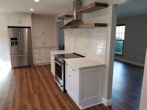 Choose your own colors & slogan! Modern Farmhouse Kitchen with COREtec PRO Plus Monterey ...