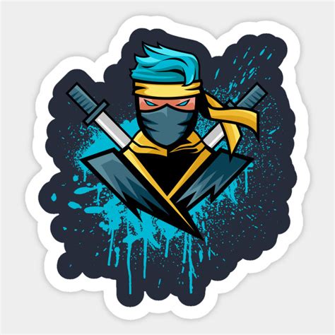 Fortnite Ninja Fortnite Blue Ninja Sticker Teepublic