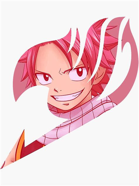 Natsu Pink Fairy Tail Symbol Sticker For Sale By Kastarsq Redbubble
