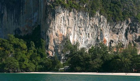 West Railay Beach Krabi Stock Photo Image Of Cliffs 122056060