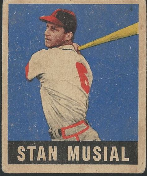Lot Detail 1948 Stan Musial Leaf Rookie Card