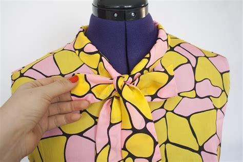 How To Sew The Tie Of A Pussy Bow Blouse Bernina Blog