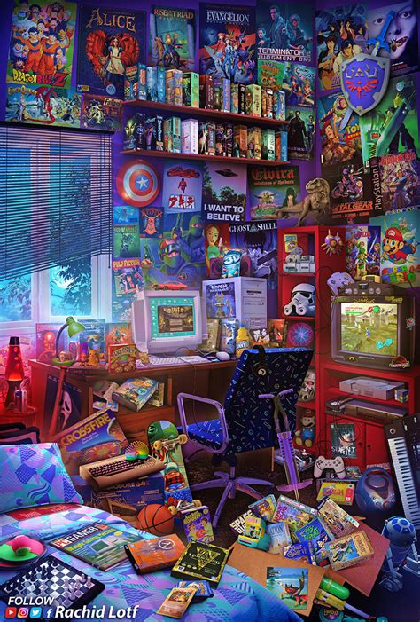 Artstation The Ultimate 90s Gaming Room