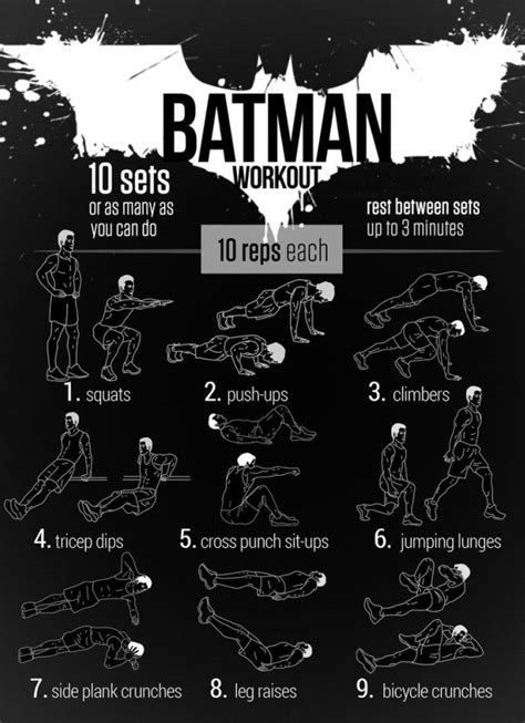 Superhero Workout Batman Workout Strength Workout