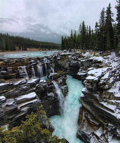 Athabasca Falls Jasper National Park Alberta Canada Photography By