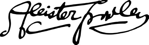 Clipart Aleister Crowley Signature