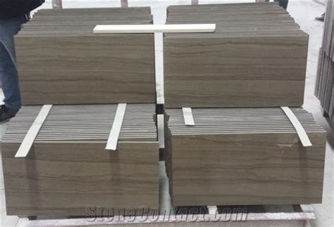 Athens Grey Wooden Marble Slab Elegant Grey From China