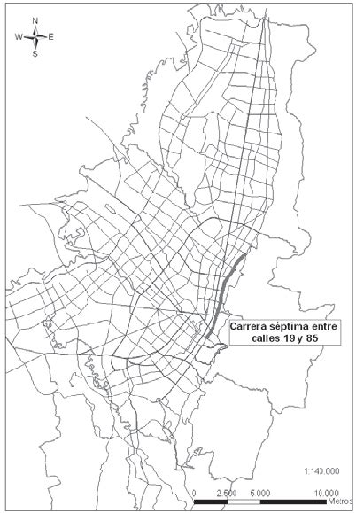 Mapa De Bogotá Y Sus Principales Vías Download Scientific Diagram