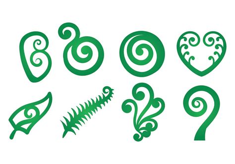 Koru Vector Koru Tattoo Maori Symbols Vector Art