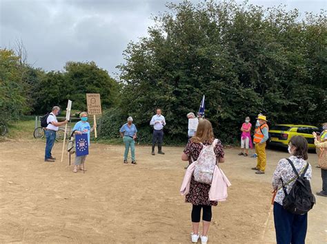 Dozens Of Activists Protest Against New Post Brexit Lorry Park In Ashford