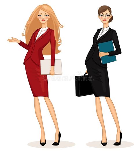 Business Woman Stock Vector Illustration Of Partners 34909969