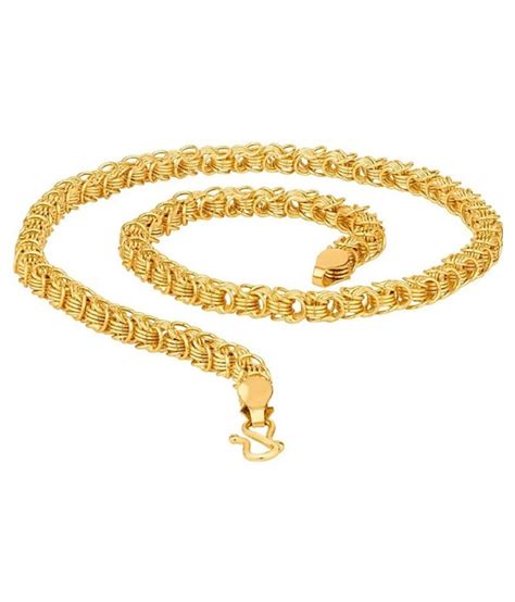 22kt Gold Plated Neck Chain For Men And Women Daily Wear
