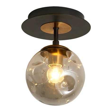Buy Szxykeji 1 Light Mini Glass Globe Ceiling Light Modern Semi Flush Ceiling Light Fixture