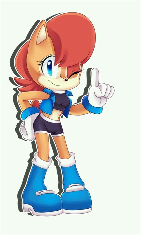 Pin De ~katy Caster~ En Sally Acorn Personajes De Juegos Sonic Para