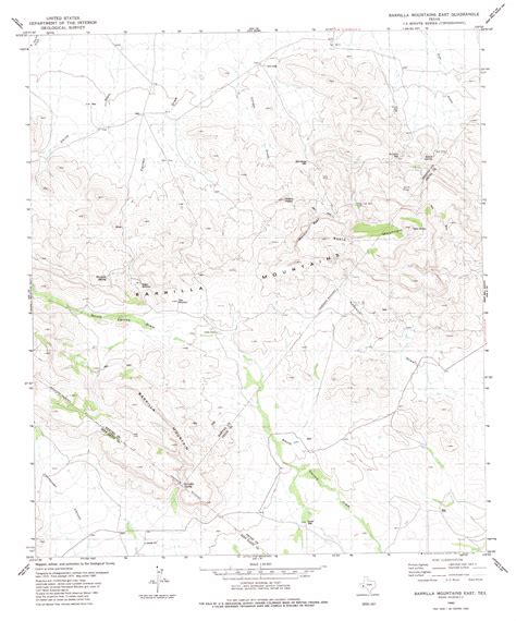Barrilla Mountains East Tx Topographic Map Topoquest