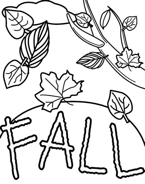 Free Printable Fall Coloring Pages For Preschoolers A