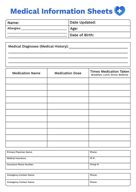 10 Best Free Printable Medical Binder Forms Pdf For Free At Printablee