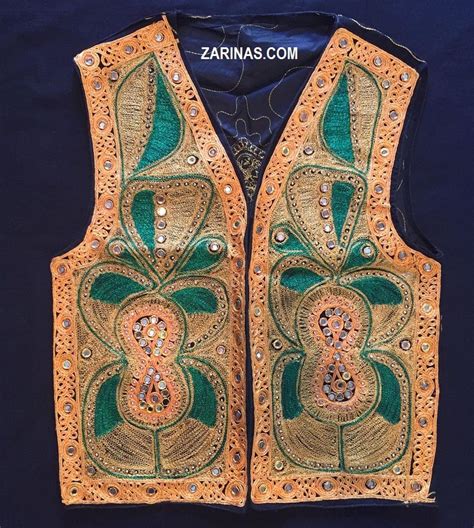 Embroidered Mirror Afghan Vest Waskat This Vest Is Awesome With Open
