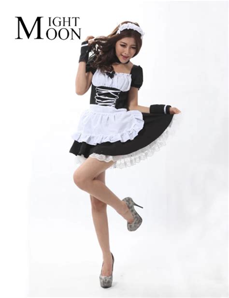 Moonight Party Halloween Lolita Fancy Dress For Servant Women Adult