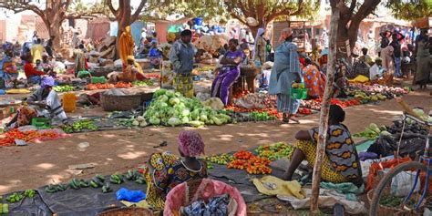 African Lifestyle Picture Of One Market In Ouagadougou The Capital Of