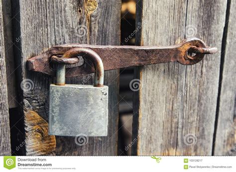 Rustic Lock Stock Image Image Of Antique Decay Close 103128217