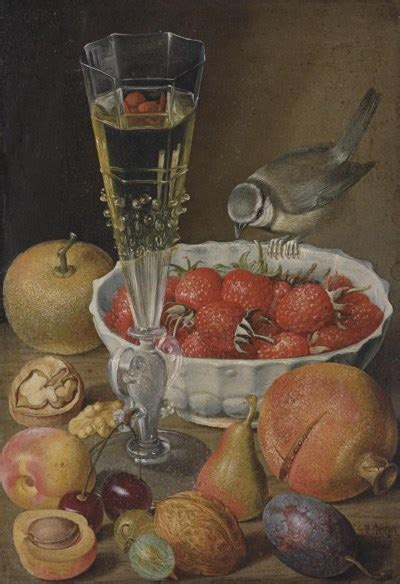 Follower Of Georg Flegel A Façon De Venise A Bowl Of Strawberries