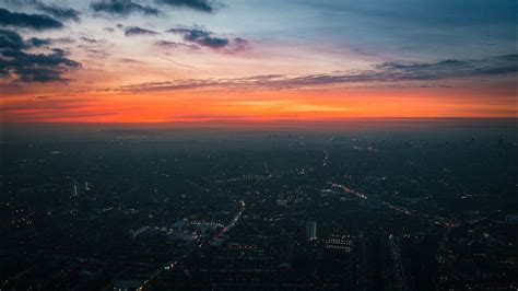 Sunset Over London 4k Drone Footage Youtube