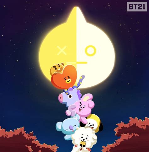 Bt21 On Twitter Thank You For Brightening The Night🌕 Fullmoon