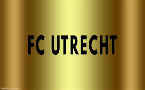 Fc utrecht results, fixtures, latest news and standings. Gouden FC Utrecht wallpaper met zwarte tekst FC Utrecht ...