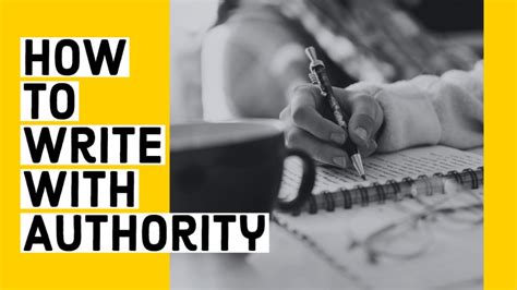 How To Write With Authority Writers Write